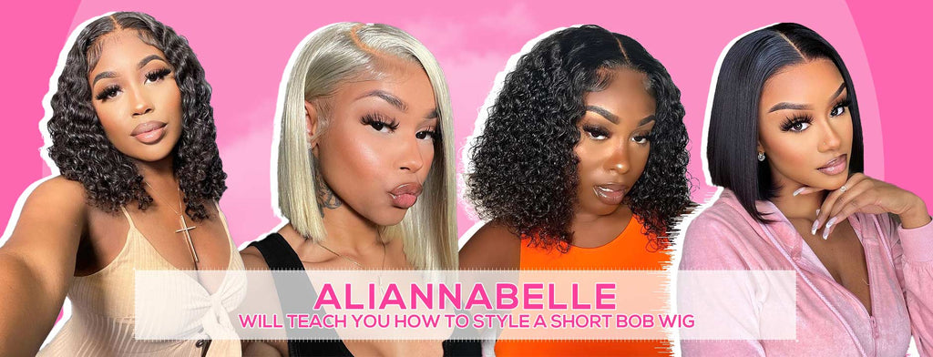 Aliannabelle will teach you How to Style a Short Bob Wig