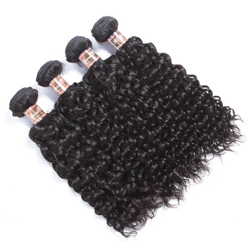 Brazilian Natural Water Wavy Human Hair Bundles-7