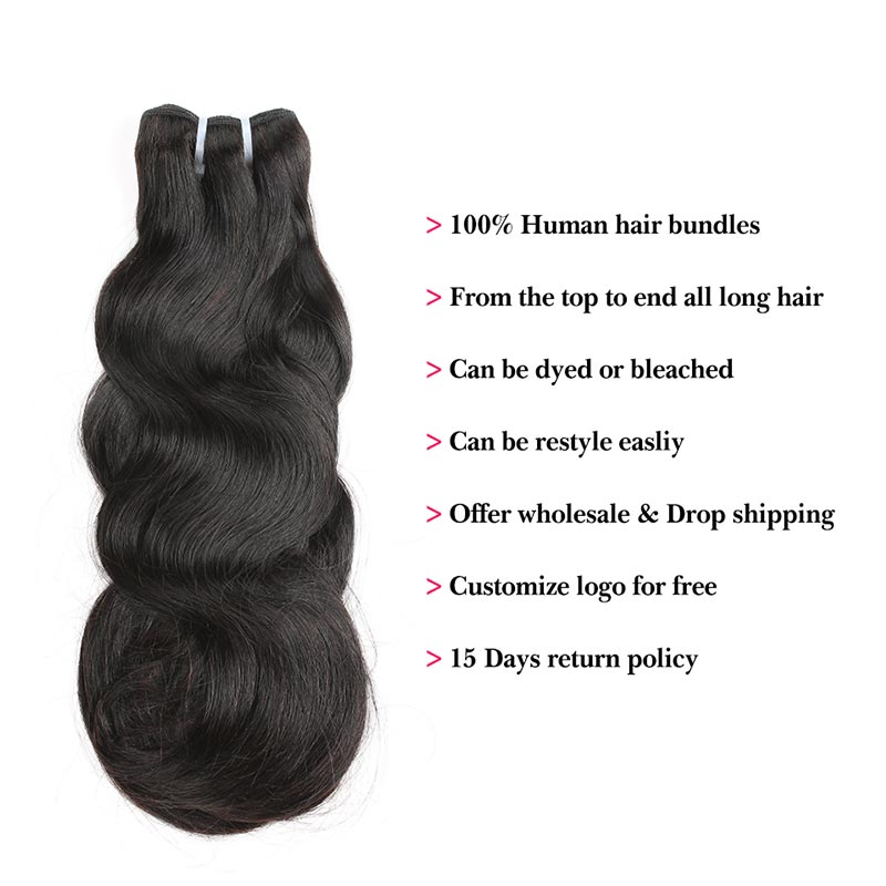 Ali Annabelle Malaysian Double Drawn Body Wave Human Hair Bundles