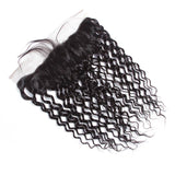 Peruvian Water Wavy Human Hair Bundles With Frontal-8