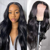 Ali Annabelle 13x4 Transparent Lace Front Wig 180% Density Body Wave Human Hair Wigs