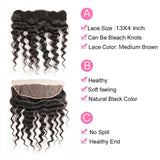 Ali Annabelle Loose Wave with Ear To Ear Frontal Closure Human Hair Weave Bundles