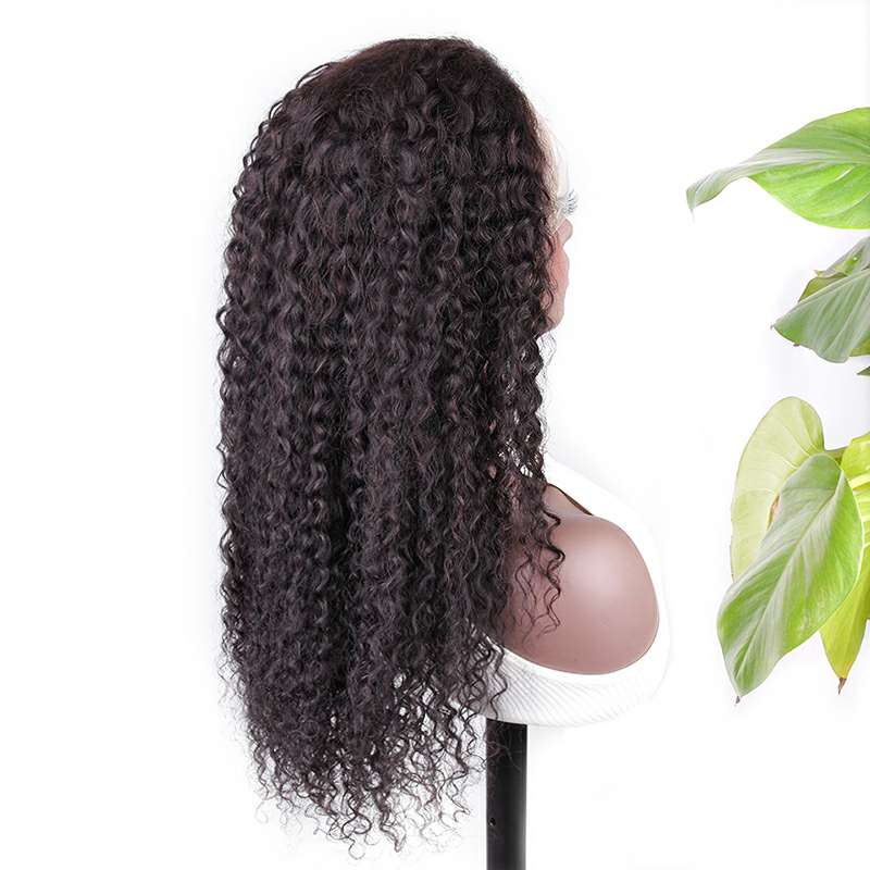 Ali Annabelle 360 Lace Frontal Wig Virgin Brazilian Curly Human Hair Wigs Pre Plucked with Baby Hair Natural Hairline