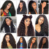 Ali Annabelle Wet And Wavy Frontal Wig 13x4 Water Wave Transparent Lace Front Human Hair Wigs