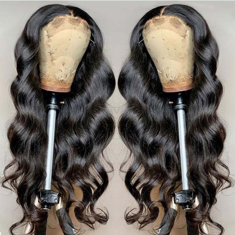 Ali Annabelle Brazilian Body Wave Pre-Plucked 4x4 Lace Closure Human Hair Wigs