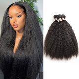 Ali Annabelle Brazilian Remy Kinky Straight Human Hair Weave Bundles