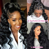 Brazilian Loose Wavy Lace Front Human Hair Wigs-8