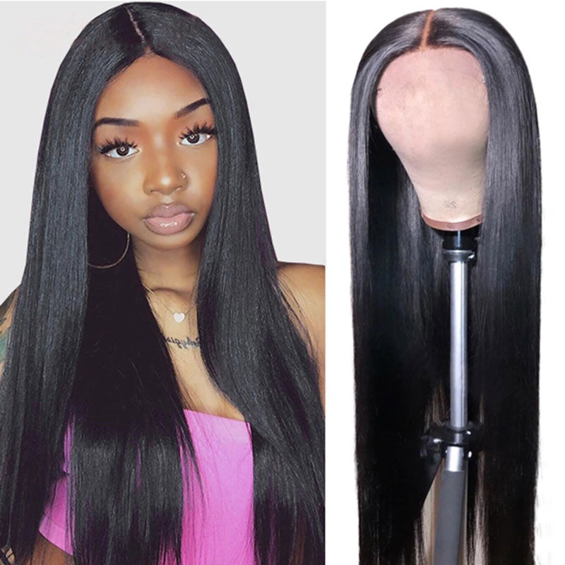 Ali Annabelle Long Straight Human Hair Wigs 26 28 30 32inch Brazilian 13x4 Lace Front Wig