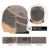 Ali Annabelle Brazilian Straight Virgin Human Hair Wigs 360 Lace Frontal Wig 10"-24"