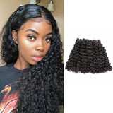 Ali Annabelle Double Drawn Kinky Curly Brazilian Malaysian Human Hair Weave Bundles