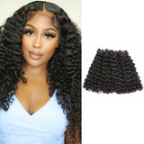 Ali Annabelle Double Drawn Kinky Curly Brazilian Malaysian Human Hair Weave Bundles