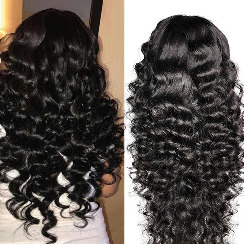 Brazilian Loose Wavy Lace Front Human Hair Wigs-7