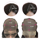 Ali Annabelle Straight Human Hair Wigs 4x4 5x5 Lace Closure Pre Plucked Natural Hairline
