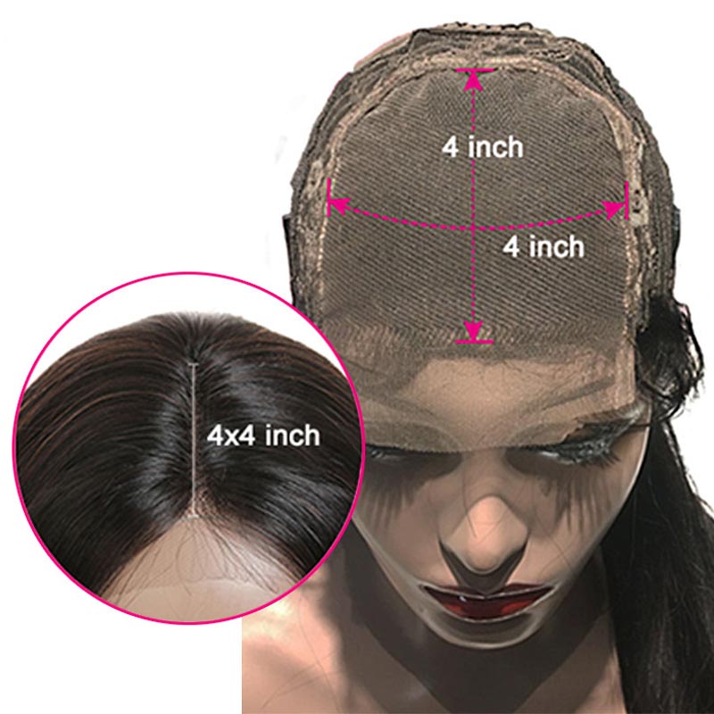 Burgundy Red PrePlucked 99J Lace Closure Human Hair Wigs-8