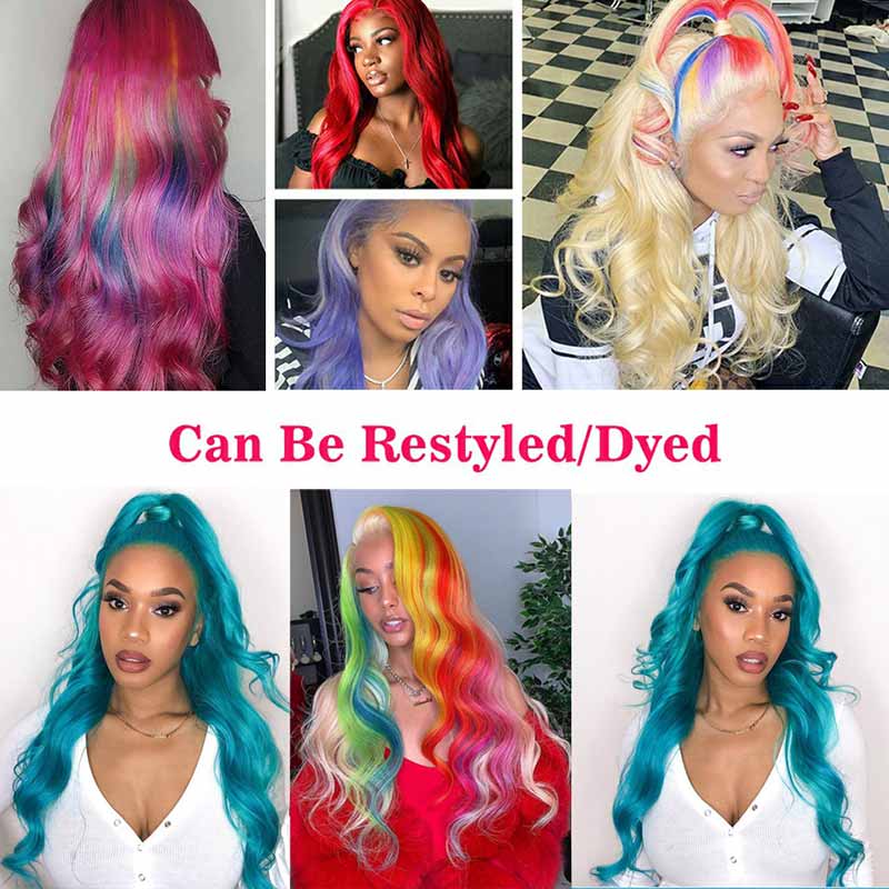 Blonde Remy Brazilian Wavy Human Hair Bundles With Closure-7
