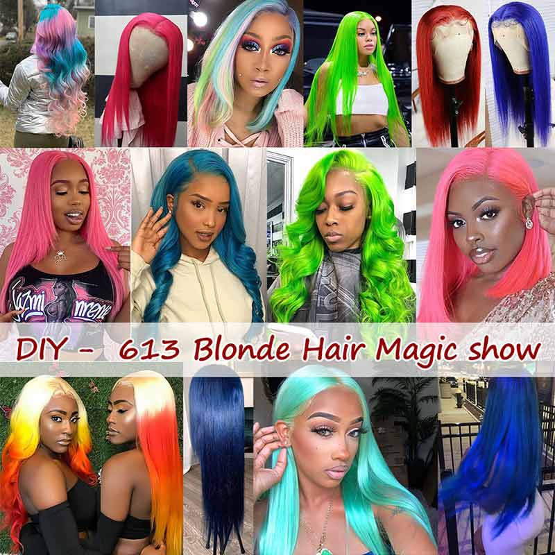 Ali Annabelle 613 Honey Blonde Remy Brazilian Straight Human Hair Bundles Deal