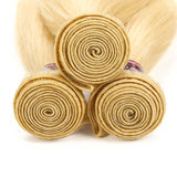 Ali Annabelle 613 Honey Blonde Remy Brazilian Straight Human Hair Bundles Deal