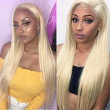 Ali Annabelle Bone Straight 613 Blonde Human Hair Bundles With Closure Quick Weave Sew In Styles