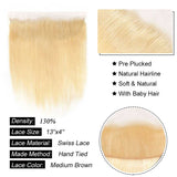 Ali Annabelle Honey Blonde Hairstyles Long Hair Bundles Straight Human Hair Weave with Frontal