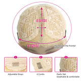 Ali Annabelle 613 Honey Blonde Short Bob Wig Straight Virgin Human Hair Wigs Blunt Cut Lace Frontal Wig