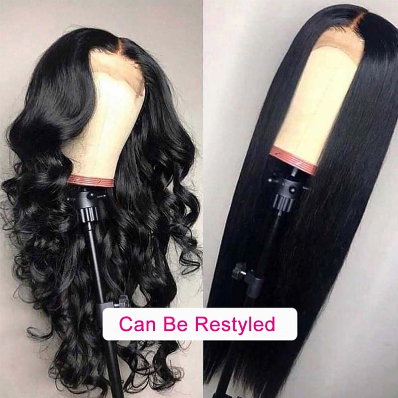 Ali Annabelle Straight Human Hair Wigs 4x4 5x5 Lace Closure Pre Plucked Natural Hairline
