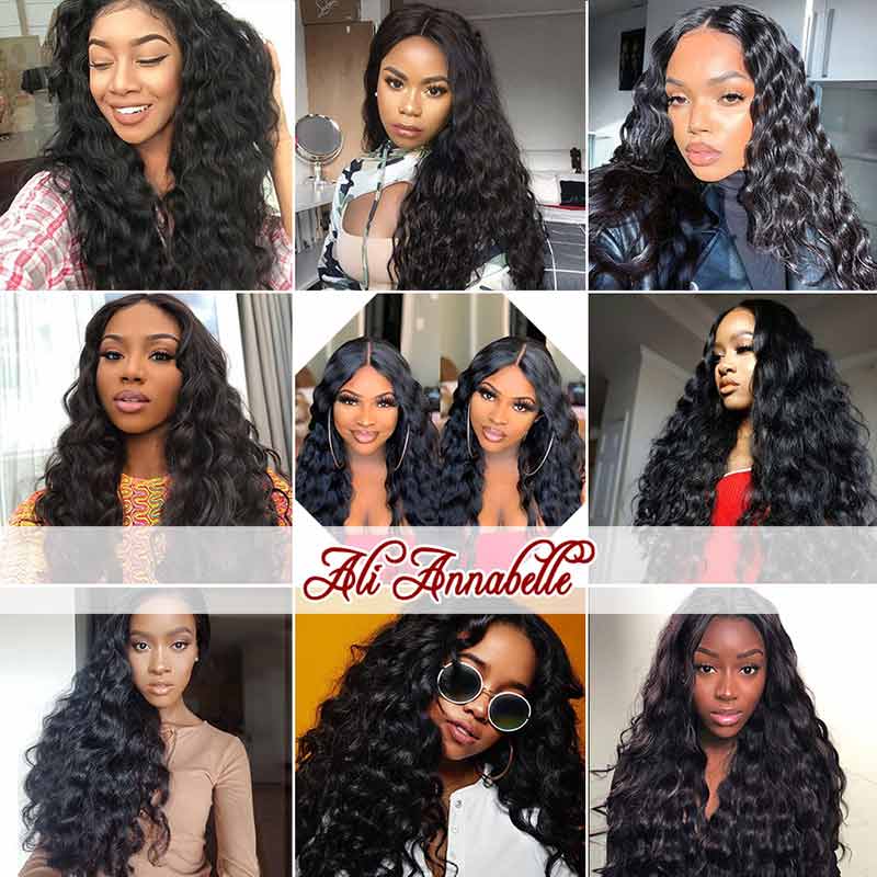 Ali Annabelle 3/4 Pcs Loose Wave Hair Indian Human Hair Bundles
