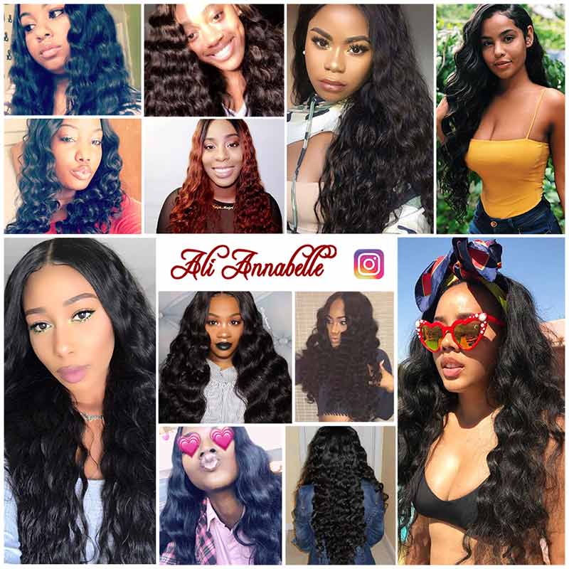 Ali Annabelle 1 Bundle Loose Wave Remy Human Hair Weave Bundles Deal