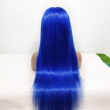 Ali Annabelle Blue Red Yellow Hair Color Ideas 4x4 13x5x1 T Part Straight Human Hair Wigs