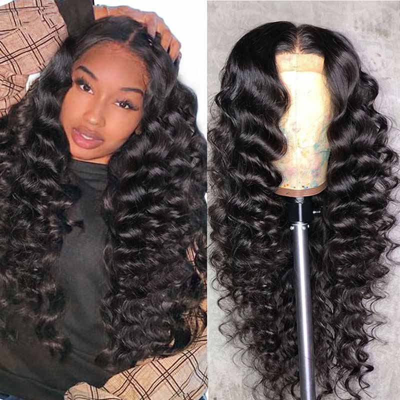Brazilian Loose Wavy Lace Front Human Hair Wigs-6