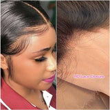 Ali Annabelle 13x4 Lace Frontal HD/Medium Brown Lace Alone 10"-22" Straight Human Hair Closure