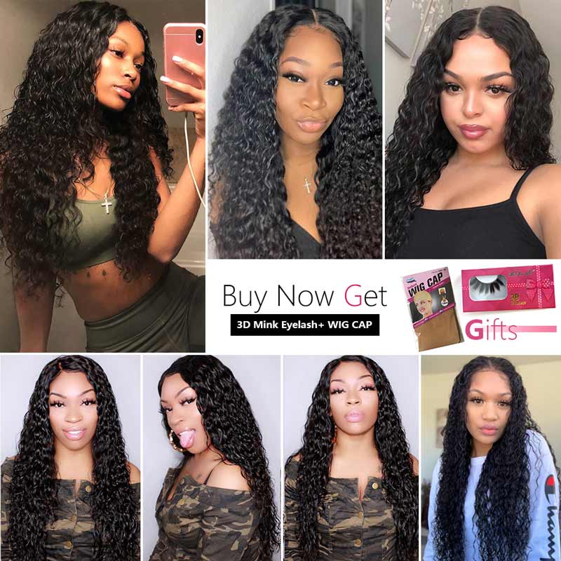 Ali Annabelle 360 Lace Frontal Wig Virgin Brazilian Curly Human Hair Wigs Pre Plucked with Baby Hair Natural Hairline
