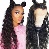 Ali Annabelle Brazilian Loose Wave Lace Front Human Hair Wigs 13x4 Lace Frontal Wig
