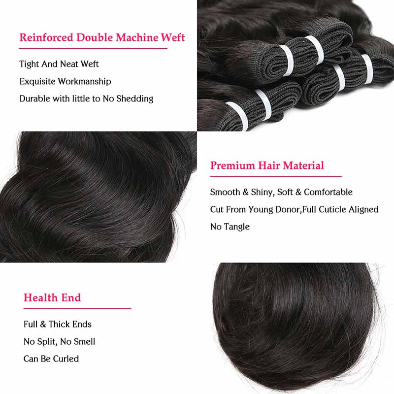 Ali Annabelle Malaysian Double Drawn Body Wave Human Hair Bundles