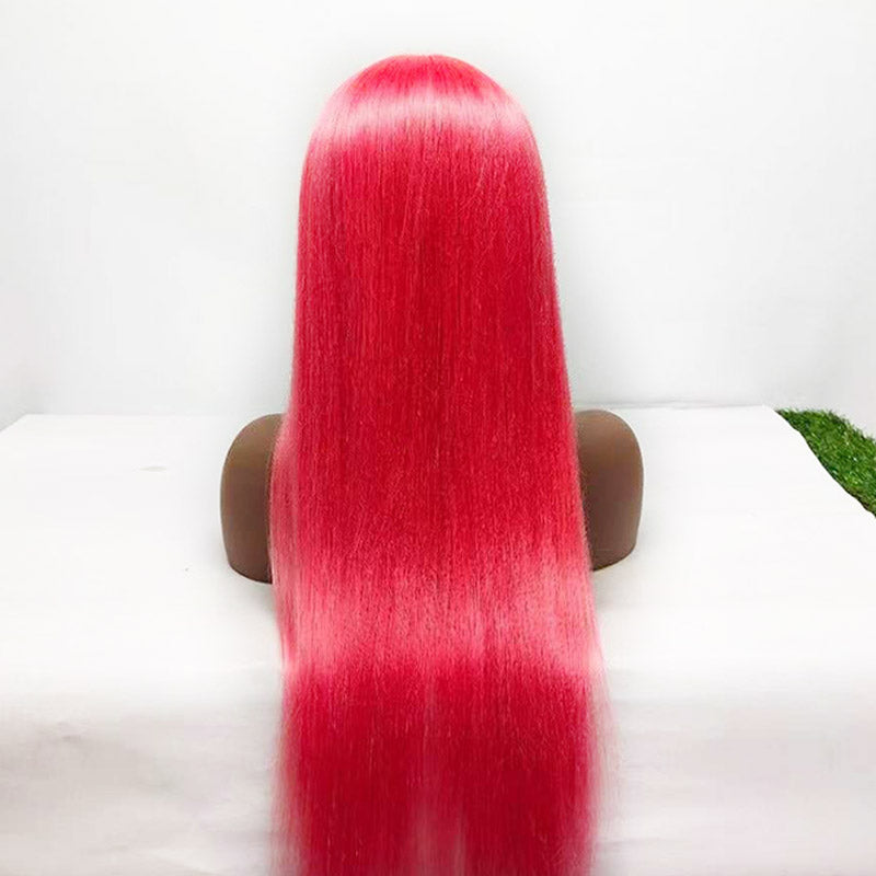 Ali Annabelle Blue Red Yellow Hair Color Ideas 4x4 13x5x1 T Part Straight Human Hair Wigs