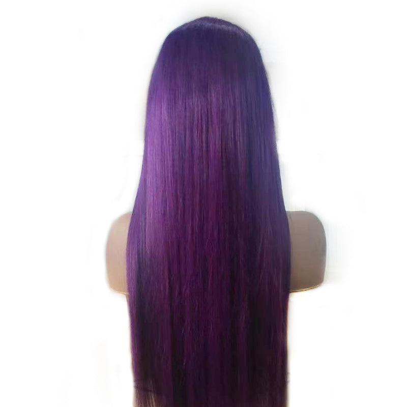 Ali Annabelle Blue Red Yellow Hair Color Ideas 4x4 13x5x1 T Part Straight Human Hair Wigs