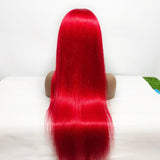 Ali Annabelle Blue Red Yellow Hair Color Ideas 4x4 13x5x1 T Part Straight Human Hair Wigs