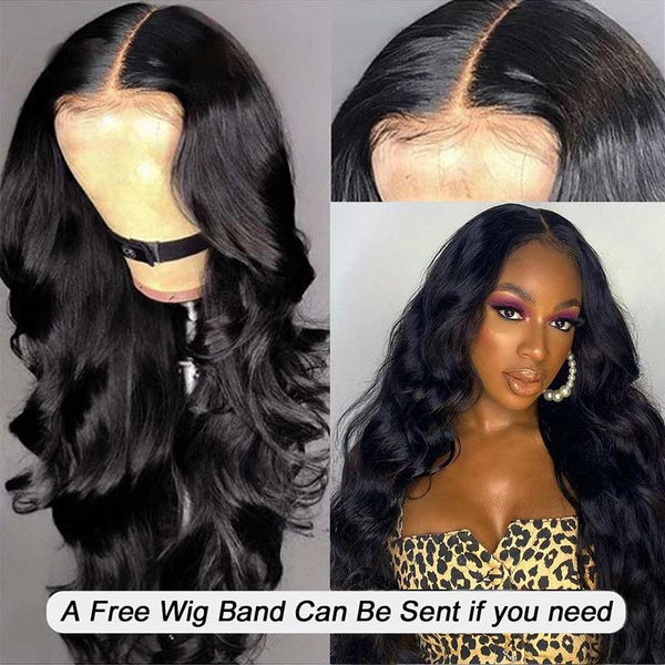 Order 13x4 Transparent Lace Front Wig Body Wave Human Hair