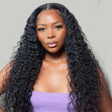 Ali Annabelle Invisible Fake Scalp Wig 13x6 Lace Front Curly Human Hair Wigs