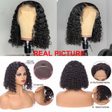 Ali Annabelle Deep Wave Short Bob Curly Lace Front Human Hair Wigs