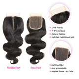 Ali Annabelle Peruvian Body Wave Hair With 4x4 Lace Closure Virgin Human Hair Bundles With Closure