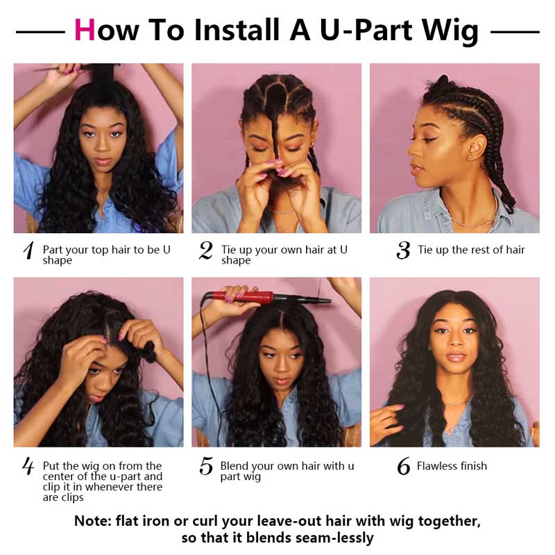 Ali Annabelle U Part Brazilian Curly Wig 14-26inch Glueless Kinky Curly Human Hair Wigs