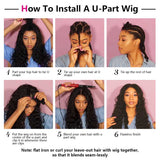 Ali Annabelle U Part Brazilian Curly Wig 14-26inch Glueless Kinky Curly Human Hair Wigs
