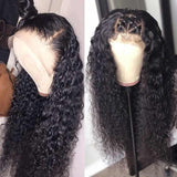 Brazilian Natural Hairline Deep Wavy Lace Front Human Hair Wigs-7