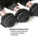 Ali Annabelle Straight Double Drawn Brazilian Peruvian Human Hair Weave Bundles