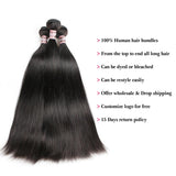 Ali Annabelle Straight Double Drawn Brazilian Peruvian Human Hair Weave Bundles