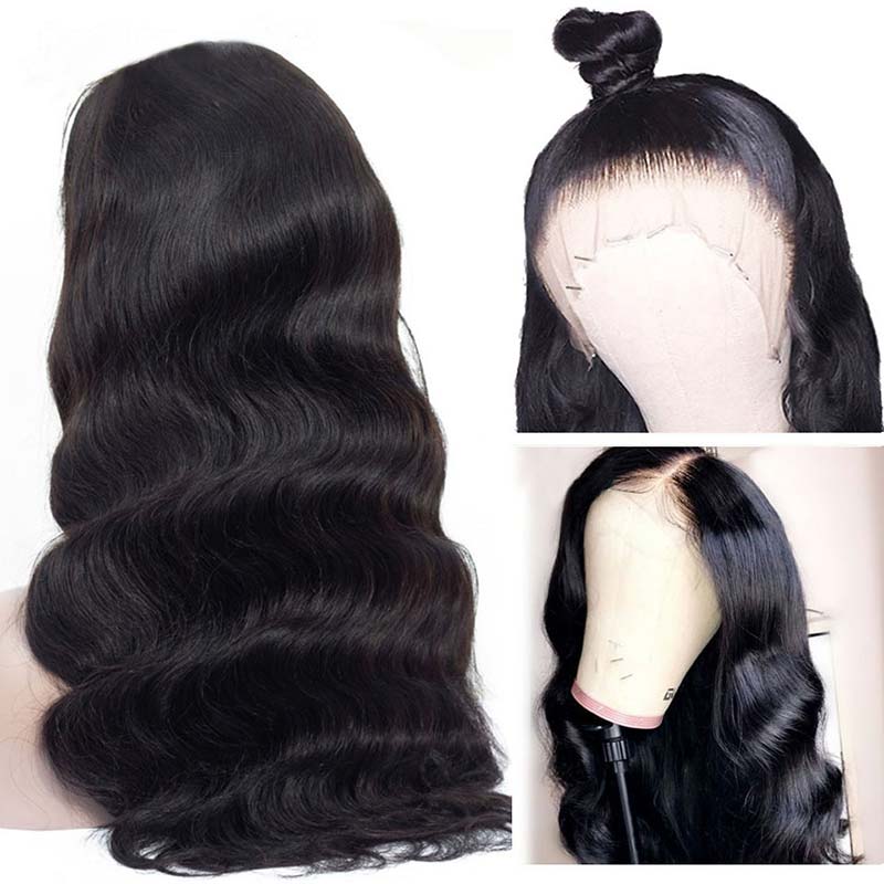 Ali Annabelle 13x6 Deep Parting Body Wave Lace Front Human Hair Wigs Can Make Ponytail