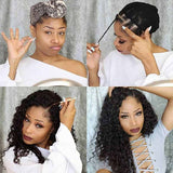 Ali Annabelle Deep Curly 13x4 Transparent Glueless Lace Front Wig Human Hair Wigs