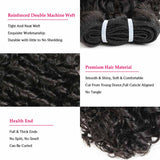Ali Annabelle Double Drawn Kinky Curly Brazilian Malaysian Human Hair Weave Bundles