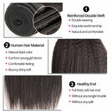 Ali Annabelle Brazilian Remy Kinky Straight Human Hair Weave Bundles