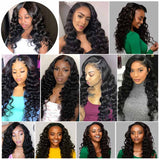 Brazilian Loose Wavy Lace Front Human Hair Wigs-10